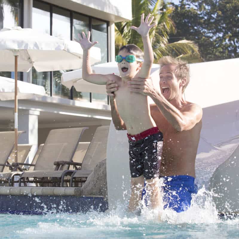 Sundial Beach Resort main pool with waterslide