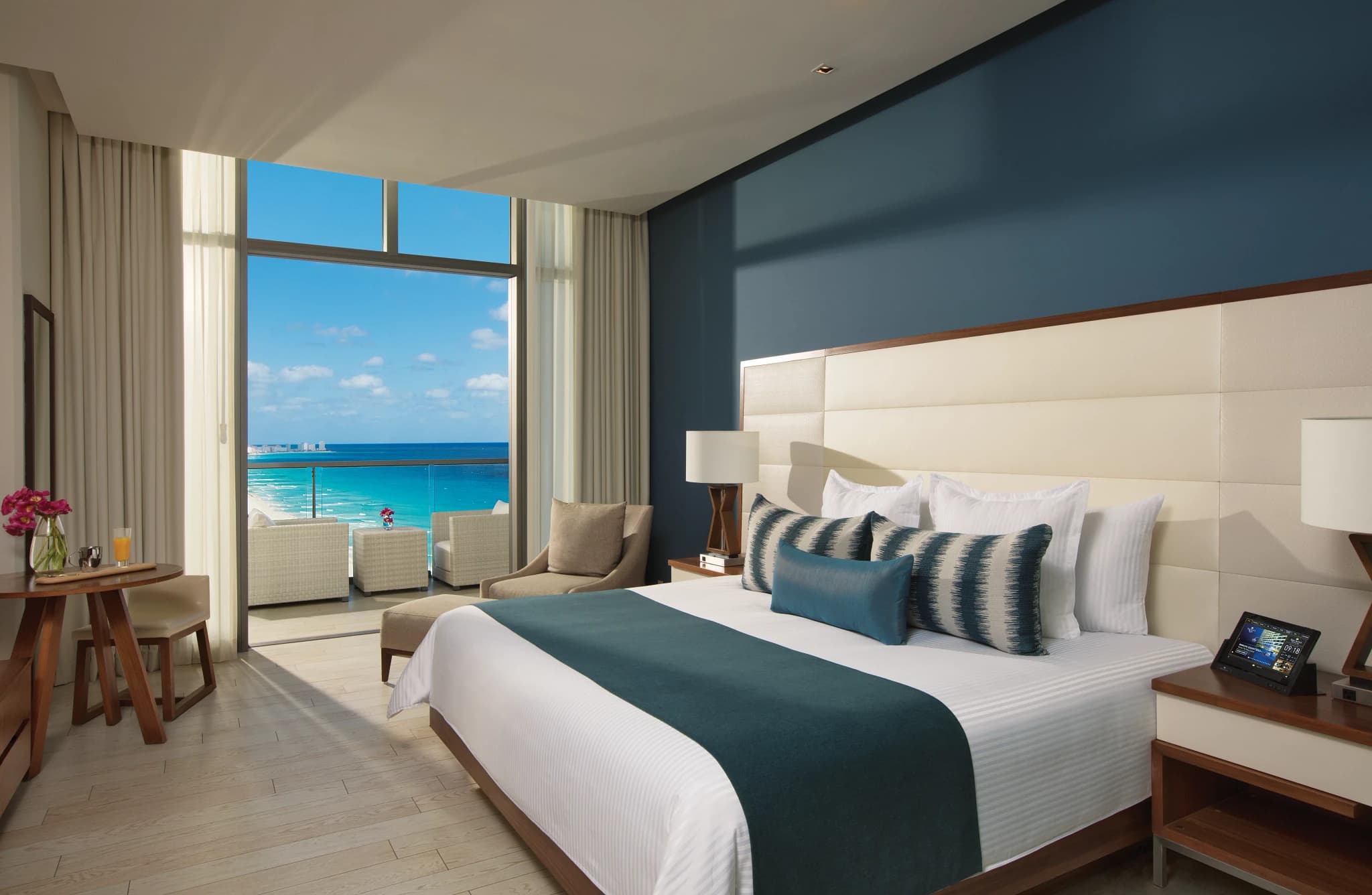 Deluxe ocean view room at Secrets The Vine Cancun