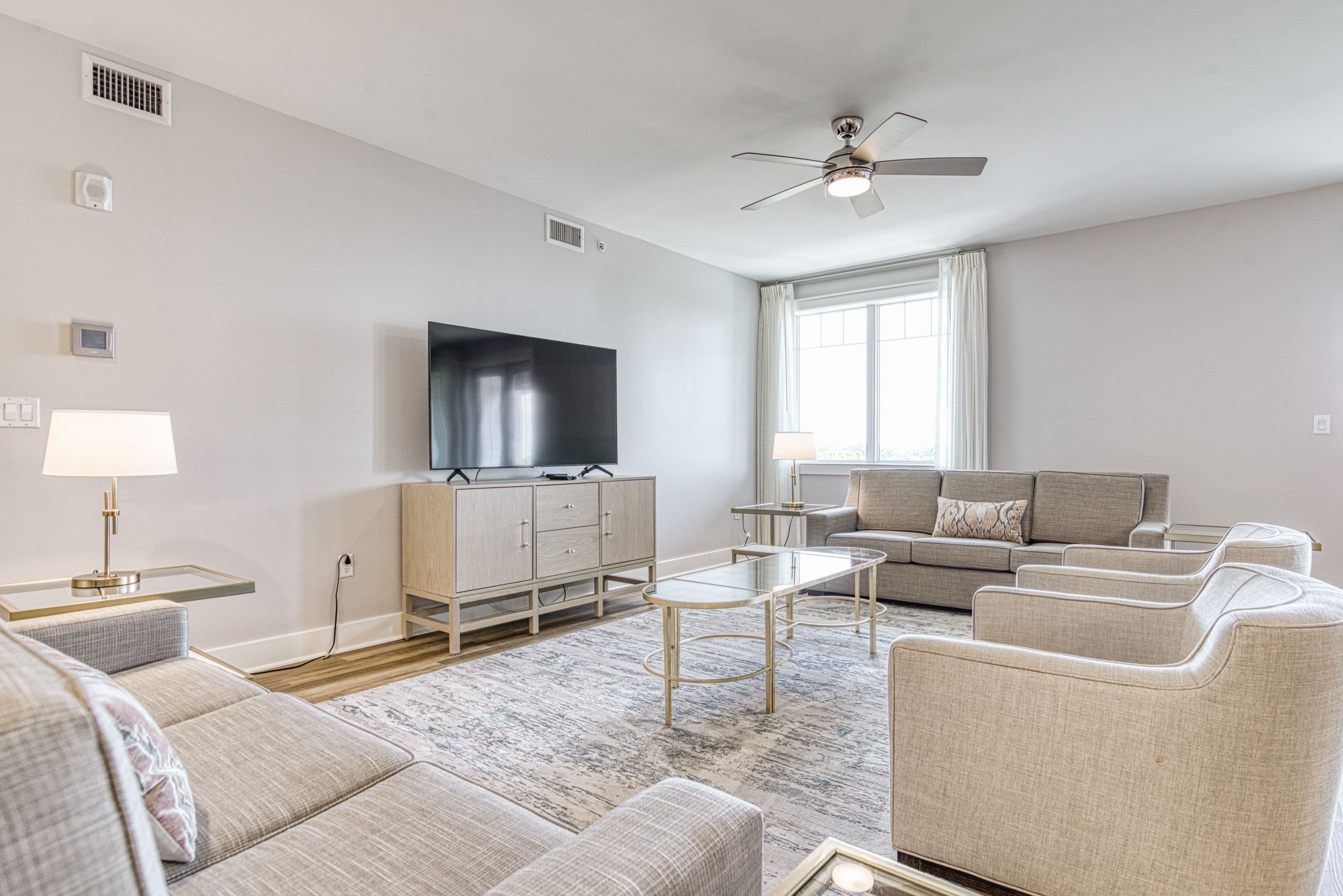 Sandestin resort three-bedroom villa living room